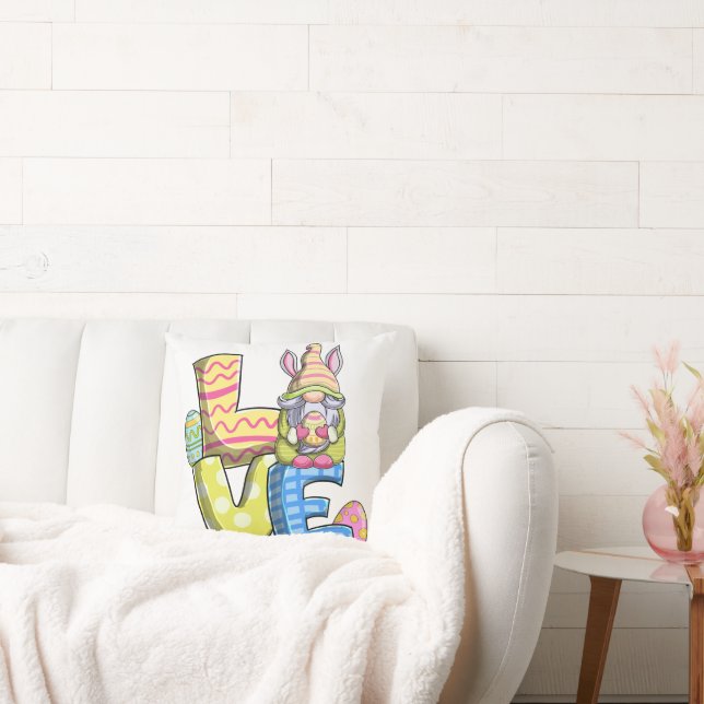 Almofada Decoração de Páscoa com amor  (Sofá)