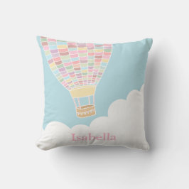 Almofada Decoração de quarto infantil com balão de ar quent