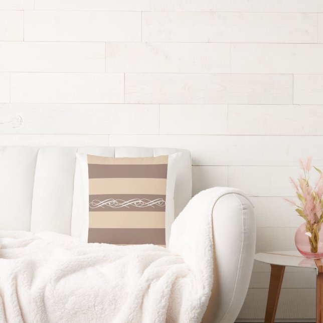 Almofada Decoração de Sala de Estar Neutra e Elegante com A (Sofá)