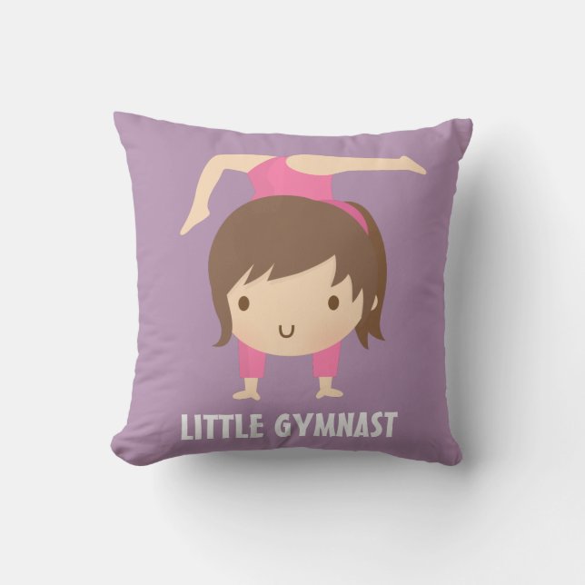 Almofada Decoração de Sala de Ginástica para Menina Ginasta (Frente)