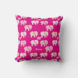 Almofada Decoração do Enfermeiro Chamado Elefante Rosa pers