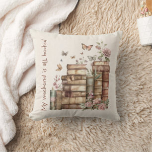 Almofada Decoração do Pão de Livro Louco com Livros, Borbol