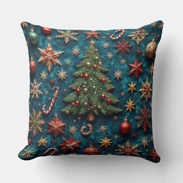 Almofada Decoração Festiva de Natal (Frente)