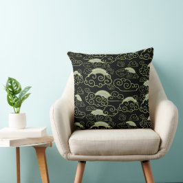 Almofada Decoração inicial do estilo japonês