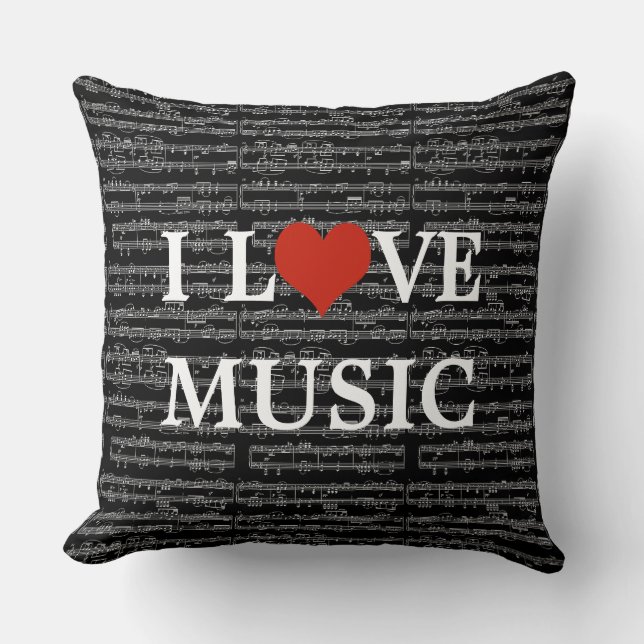 Almofada decoração para amantes de música (Frente)