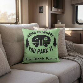 Almofada Decoração Personalizada de Acampamento com Nome da