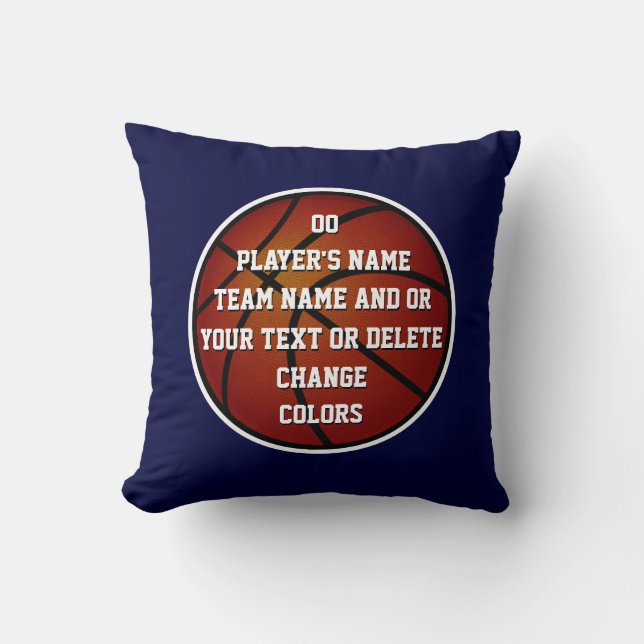 Almofada Decoração Personalizada de Basquete para Quarto de (Frente)