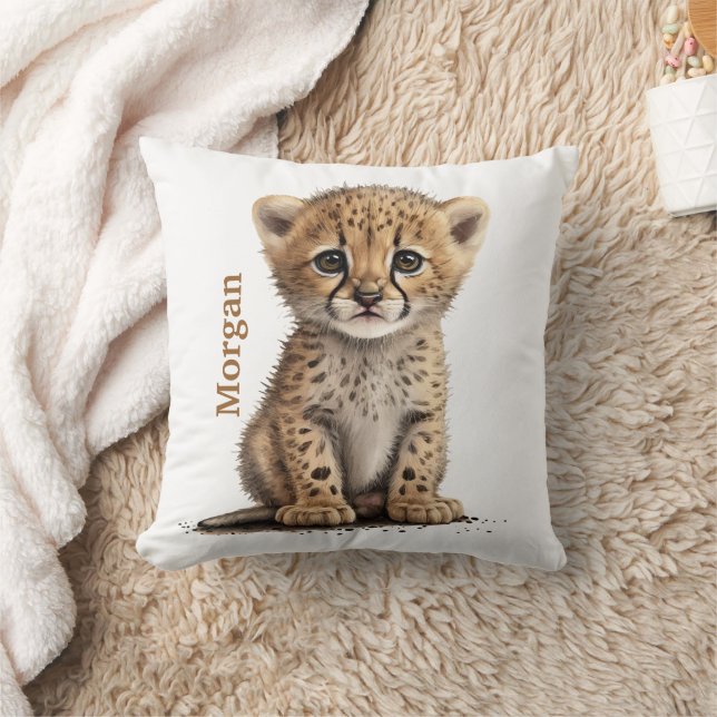Almofada Decoração Personalizada de Berçário de Bebê Chita  (Cobertor)