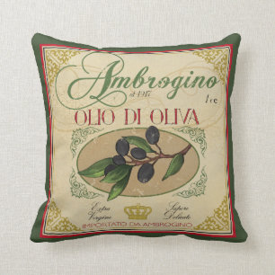 Almofada Decoração retro italiana do travesseiro do azeit