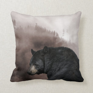 Almofada Decoração Rústica de Cabana na Floresta de Urso Pr