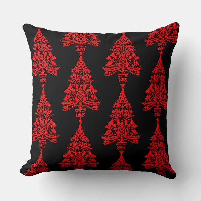 Almofada Decorações das árvores de Natal nórdicas escandina (Frente)
