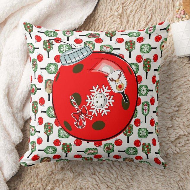 Almofada Decorações de Natal Alegria de Pickleball (Cobertor)