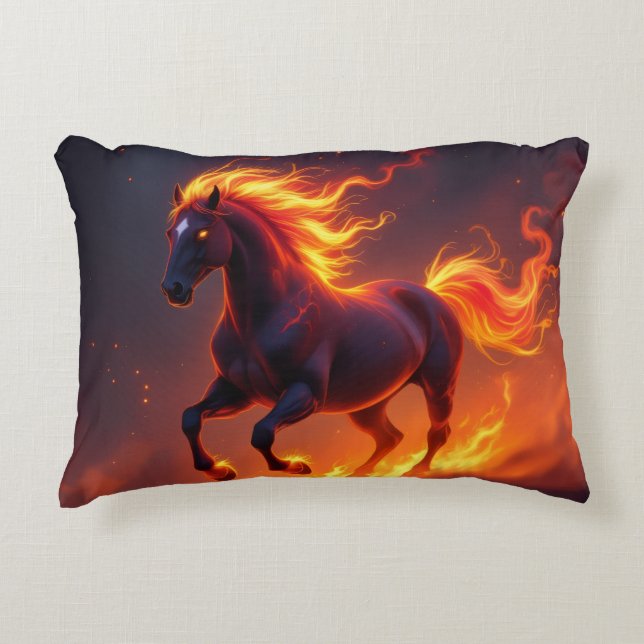 Almofada Decorativa „2026 – Das Jahr des Feuerpferds“ (Frente)