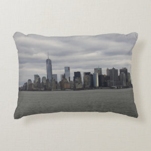 Almofada Decorativa 50 Cinzas NYC Manhattan Skyline