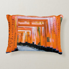 Almofada Decorativa 50 tons de laranja - Senbon Torii, Quioto