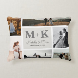 Almofada Decorativa 6 Fotografia Collage Newlyweds Keepsael