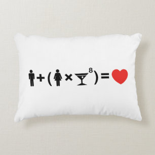 Almofada Decorativa A Equação do Amor para as Mulheres