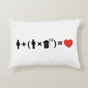Almofada Decorativa A Equação do Amor para os Homens