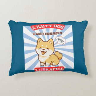 Almofada Decorativa A Happy Dog Shiba cute dog