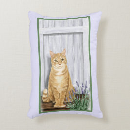 Almofada Decorativa A Lavanda Ginger Cat Personalizada