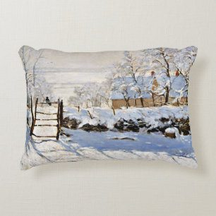 Almofada Decorativa A pintura de Claude Monet, A Magpie,