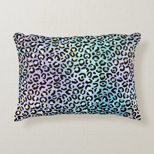 Almofada Decorativa A Série Leopardo Iridescente Design 8 (Frente)