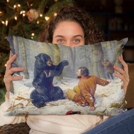 Almofada Decorativa A vida de um caçador Um Arthur Tait forte 1856