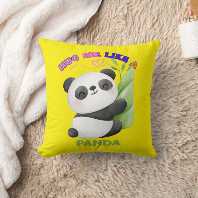 Almofada Decorativa – Abrace-me como um Panda (Cobertor)