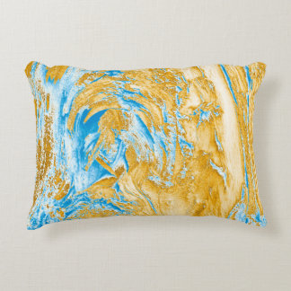 Almofada Decorativa Abstração: imagem em lindas cores, em soft bl