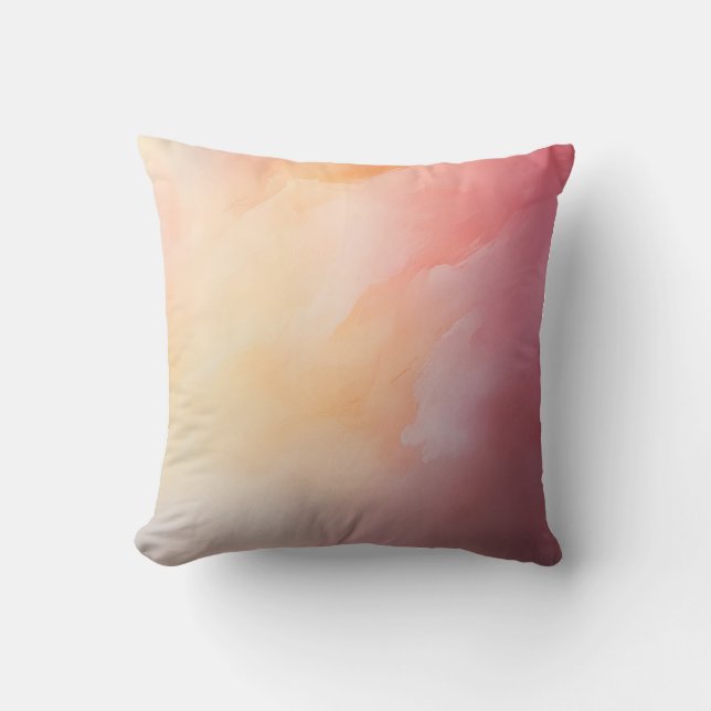  Almofada Decorativa Abstrata em Pastel Suave (Frente)