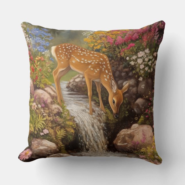 Almofada Decorativa Abstrata Moderna – Estilosa  (Frente)