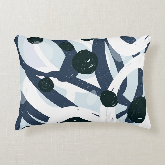 Almofada Decorativa Abstrato Art: Ilustração de pintura sem costura (Frente)