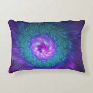 Almofada Decorativa Abstrato Floral Beauty Fractal Colorida Flor