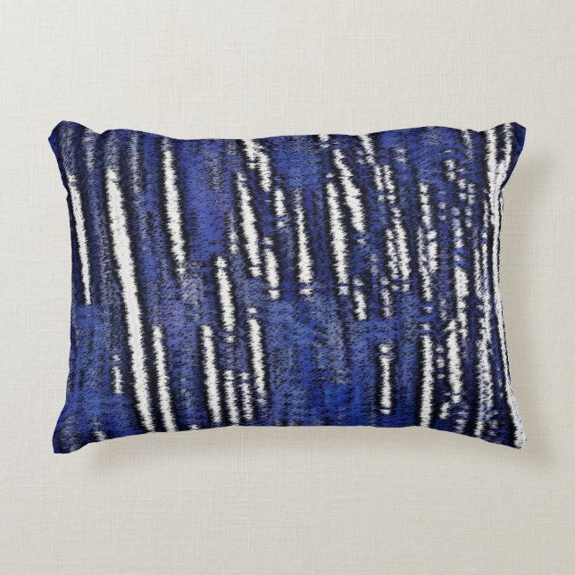 Almofada Decorativa Abstrato Forest Royale-Blue (Frente)