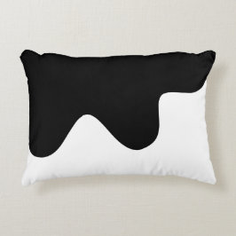 Almofada Decorativa Abstrato mínimo preto e branco moderno