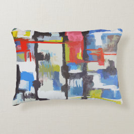 Almofada Decorativa Abstrato multicolorido moderno