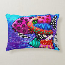 Abstrato Náutico Trio Colorida de Peixes Whimsical