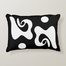 Almofada Decorativa Abstrato preto e branco