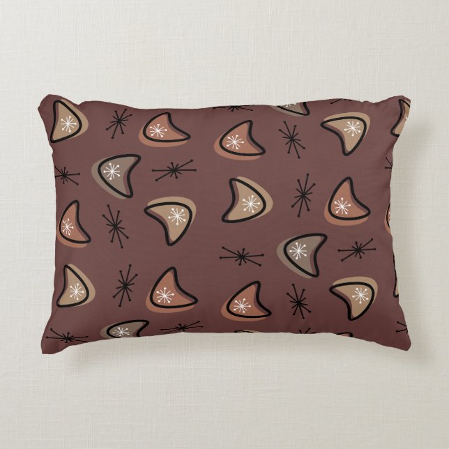 Almofada Decorativa Acadêmico atômico Starbursts Dark (Frente)