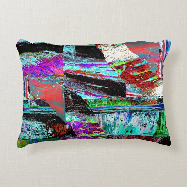 Almofada Decorativa Accent Pillow – Neon Pulse (Frente)