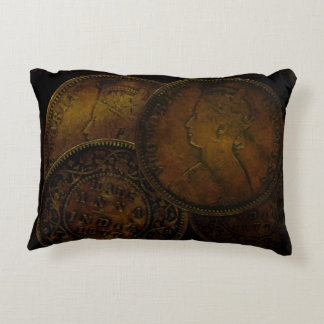Almofada Decorativa Acentue o travesseiro com moeda meia Anna India