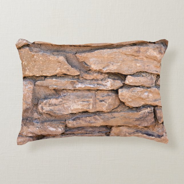 Almofada Decorativa Acient brick wall. Grunge brick wall background. B (Frente)