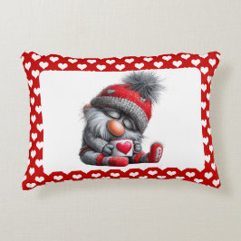 Almofada Decorativa "Aconchegante & Quente" Gnome Sonolento | Cacau de
