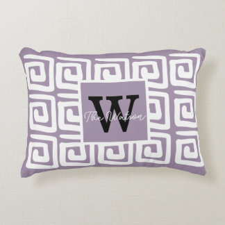 Almofada Decorativa Adicione sua própria arte e nome Roxo Grego