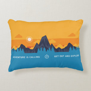 Almofada Decorativa Adventure Está Chamando Para Sair E Explorar O Sun