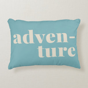 Almofada Decorativa Adventure Simples Inspiration Viagem Cote Azul