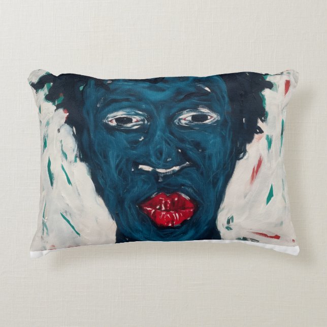 Almofada Decorativa African Face Pillow (Frente)