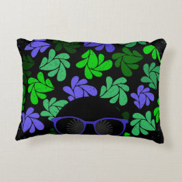 Almofada Decorativa Afro Diva Verde & Azul