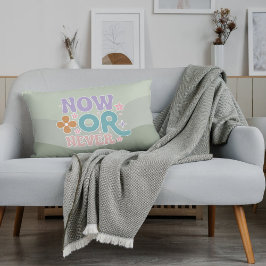 Almofada Decorativa Agora ou Nunca Inspiração Citando Pastel Verde Tea