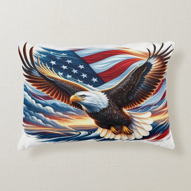 Almofada Decorativa Águia Americana (Frente)